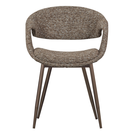 Scaun dining Yossi, poliester, maro, 78 x 57 x 57 cm, WOOOD 377505-BK [2]
