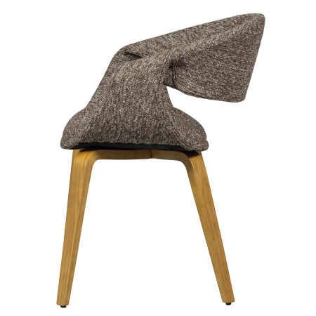 Scaun dining Yossi, poliester, maro/natur, 78 x 57 x 57 cm, WOOOD 377505-BN [3]