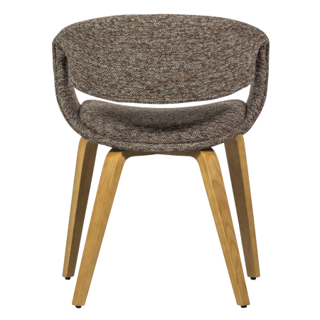 Scaun dining Yossi, poliester, maro/natur, 78 x 57 x 57 cm, WOOOD 377505-BN [4]