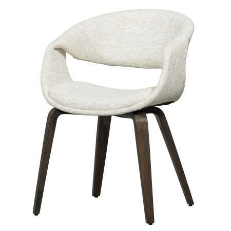 Scaune - Scaun dining Yossi, poliester, natur, 78 x 57 x 57 cm, WOOOD 377505-ND