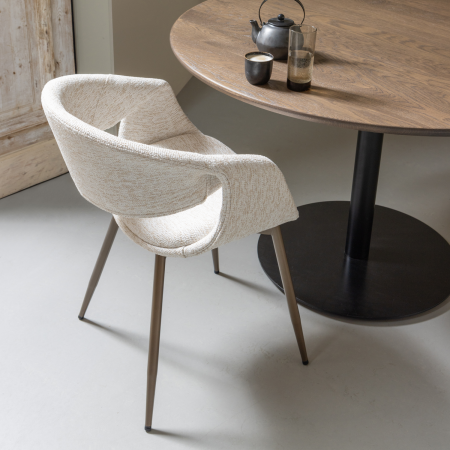 Scaun dining Yossi, poliester, natur, 78 x 57 x 57 cm, WOOOD 377505-NK [1]