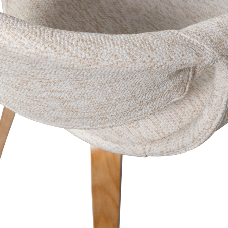 Scaun dining Yossi, poliester, natur, 78 x 57 x 57 cm, WOOOD 377505-NN [7]