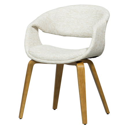 Scaune - Scaun dining Yossi, poliester, natur, 78 x 57 x 57 cm, WOOOD 377505-NN