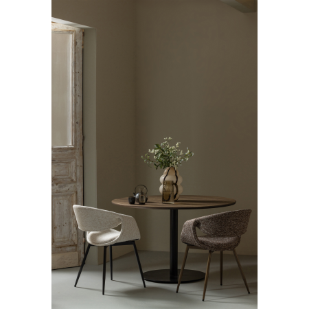 Scaun dining Yossi, poliester, natur/negru, 78 x 57 x 57 cm, WOOOD 377505-NZ [1]