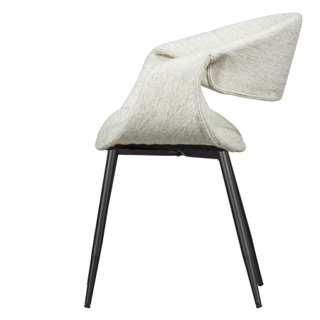 Scaun dining Yossi, poliester, natur/negru, 78 x 57 x 57 cm, WOOOD 377505-NZ [3]