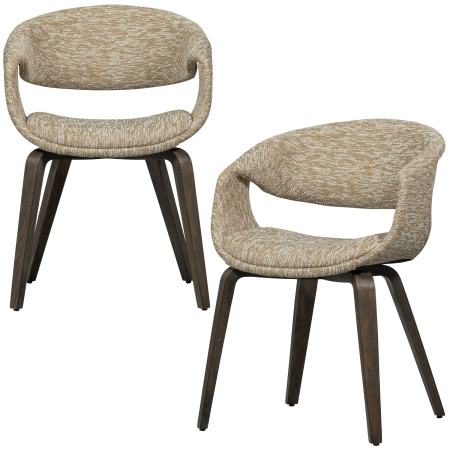 Scaun dining Yossi, poliester, nisipiu, 78 x 57 x 57 cm, WOOOD 377505-ZD [5]