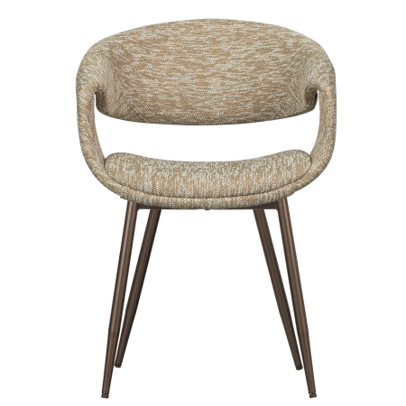 Scaun dining Yossi, poliester, nisipiu, 78 x 57 x 57 cm, WOOOD 377505-ZK [2]