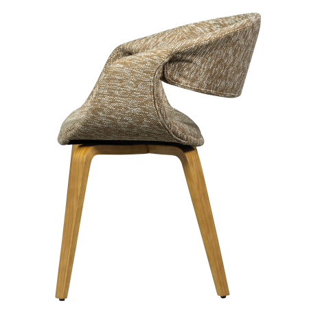 Scaun dining Yossi, poliester, nisipiu, 78 x 57 x 57 cm, WOOOD 377505-ZN [3]