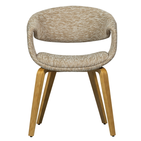 Scaun dining Yossi, poliester, nisipiu, 78 x 57 x 57 cm, WOOOD 377505-ZN [2]