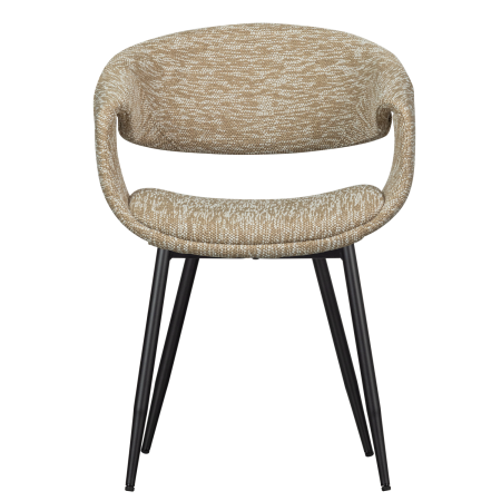 Scaun dining Yossi, poliester, nisipiu, 78 x 57 x 57 cm, WOOOD 377505-ZZ [2]