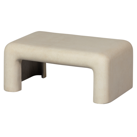 Set 2 masute de cafea Stani, argila armata cu fibra de sticla, natur, 40 x 92 x 42 cm, WOOOD 374006-N [4]