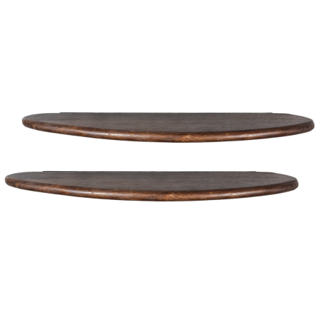 Decoratiuni Perete - Set 2 rafturi de perete Layer, lemn de mango, nuc, 2 x 50 x 14 cm, WOOOD 801351-W