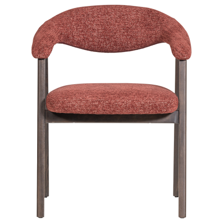 Set 2 scaune dining Avar, tesatura, bordo, 77 x 60 x 60 cm, WOOOD 377990-O [2]