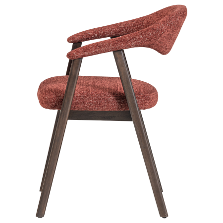 Set 2 scaune dining Avar, tesatura, bordo, 77 x 60 x 60 cm, WOOOD 377990-O [4]