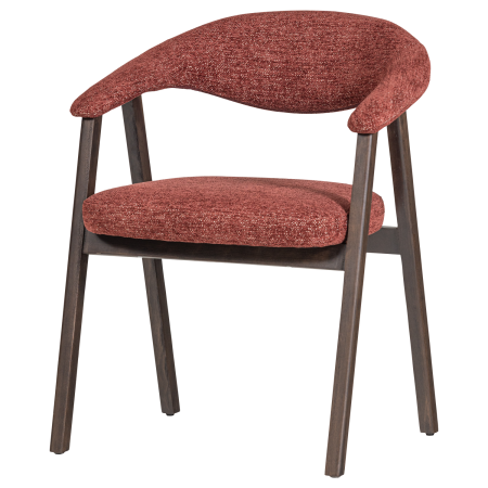 Set 2 scaune dining Avar, tesatura, bordo, 77 x 60 x 60 cm, WOOOD 377990-O [3]