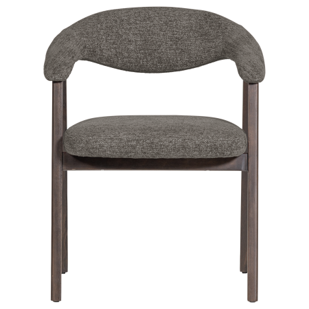 Set 2 scaune dining Avar, tesatura, gri, 77 x 60 x 60 cm, WOOOD 377990-G [2]