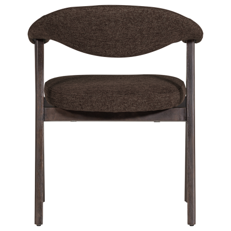Set 2 scaune dining Avar, tesatura, maro, 77 x 60 x 60 cm, WOOOD 377990-B [5]