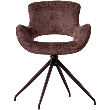 Set 2 scaune dining Eliva, catifea structurata, mov, 82 x 58 x 58 cm, WOOOD 377562-P [3]