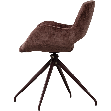 Set 2 scaune dining Eliva, catifea structurata, mov, 82 x 58 x 58 cm, WOOOD 377562-P [4]