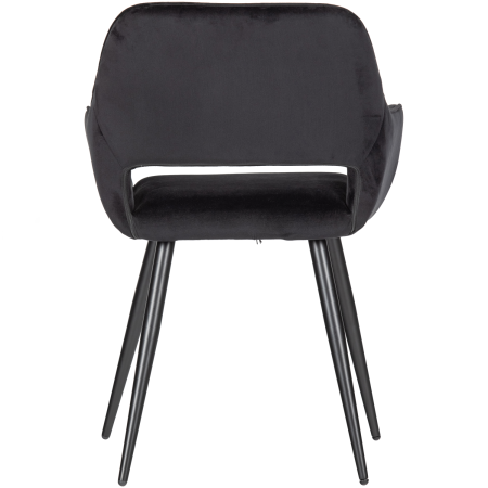 Set 2 scaune dining Jelle, catifea, negru, 80 x 60 x 57 cm, WOOOD 375466-Z [5]