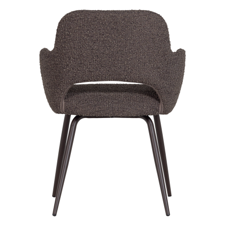 Set 2 scaune dining Jenny, boucle, maro melanj, 80 x 58 x 58 cm, WOOOD 374076-DM [5]