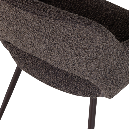 Set 2 scaune dining Jenny, boucle, maro melanj, 80 x 58 x 58 cm, WOOOD 374076-DM [6]