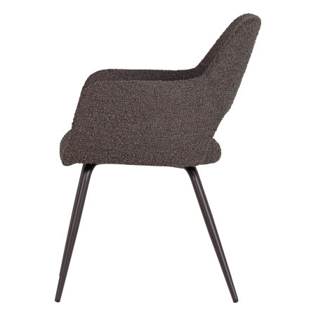 Set 2 scaune dining Jenny, boucle, maro melanj, 80 x 58 x 58 cm, WOOOD 374076-DM [4]