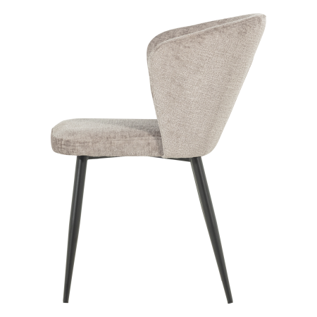 Set 2 scaune dining Luse, catifea, bej, 84 x 57 x 61 cm, WOOOD 377986-B [4]