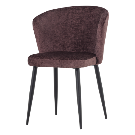 Set 2 scaune dining Luse, catifea, mov, 84 x 57 x 61 cm, WOOOD 377986-P [3]