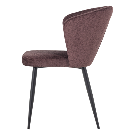Set 2 scaune dining Luse, catifea, mov, 84 x 57 x 61 cm, WOOOD 377986-P [4]
