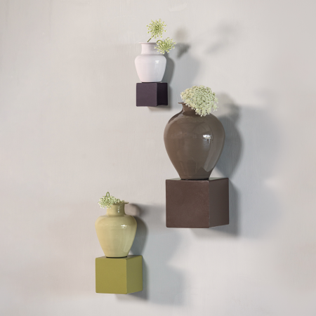 Set decoratiuni de perete Numo, metal, maro, 39 x 19 x 19 cm, WOOOD 377965-B [1]