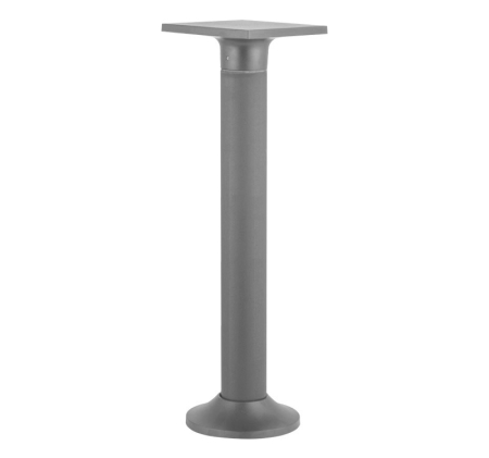 Stalpi exterior - Stalp LED patrat, 8W, 3000K, IP54, policarbonat, gri, Dablerom 9-899086