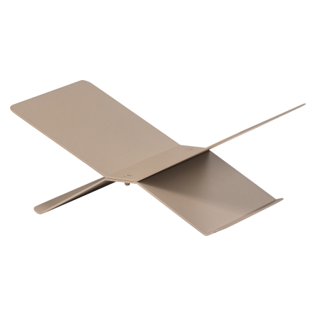 Decoratiuni Interior - Suport pentru carti Brook, metal, nisipiu, 12 x 29 x 17 cm, WOOOD 377228-A