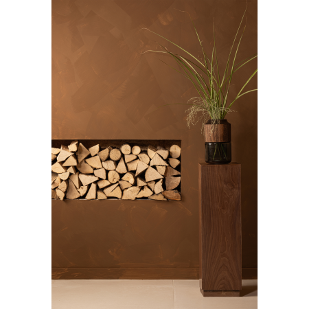 Suport pentru plante Enid, lemn, nuc, 80 x 24 x 24 cm, WOOOD 374005-W [1]