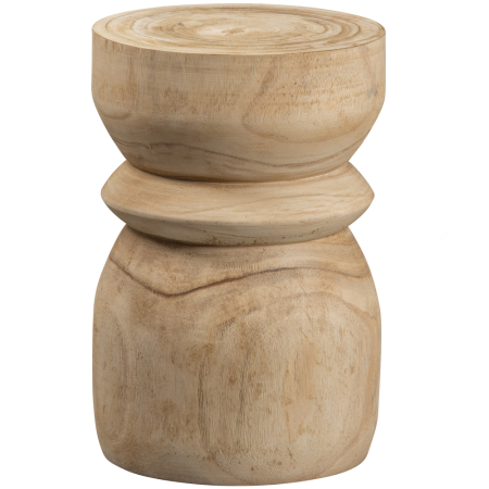 Taburete - Taburet Bikkel, Paulownia, natur, 40 x 28 x 28 cm, WOOOD 377152-N