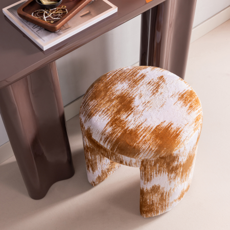Taburet Charlie, tesatura, caramel, 47 x 45 x 45 cm, WOOOD 374979-K [2]