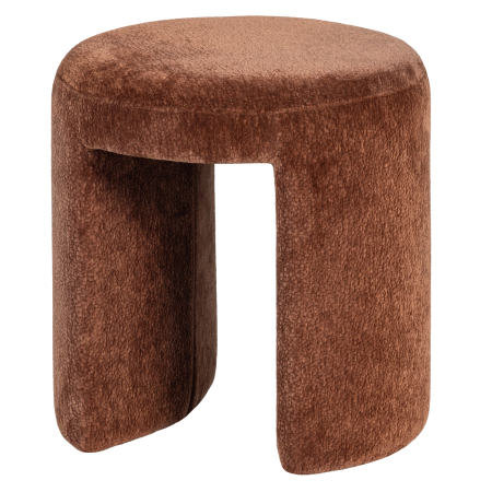 Taburete - Taburet Charlie, tesatura, maro ruginiu, 47 x 45 x 45 cm, WOOOD 374979-E
