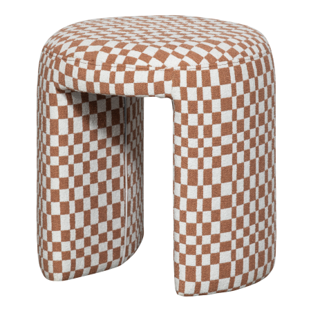 Taburete - Taburet Charlie, tesatura, portocaliu, 47 x 45 x 45 cm, WOOOD 374079-O
