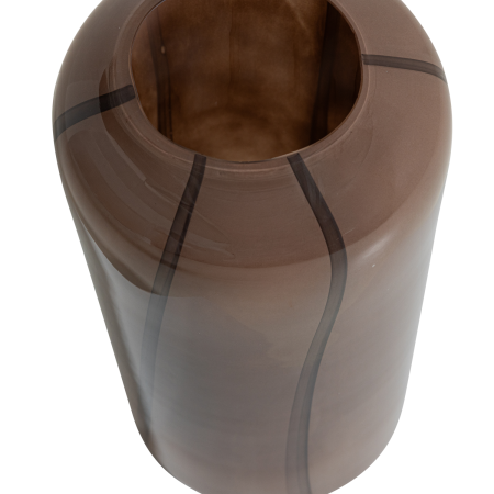Vaza decorativa Arles, sticla, maro, 40 x 20 x 20 cm, WOOOD 377477-B [2]