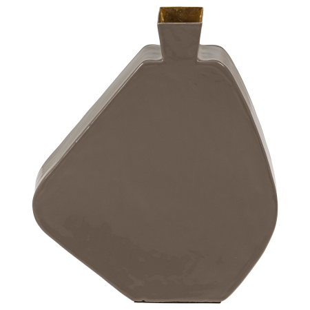 Vaza decorativa Kimi, metal, maro mocha, 30 x 26 x 7 cm, WOOOD 377970-M [3]