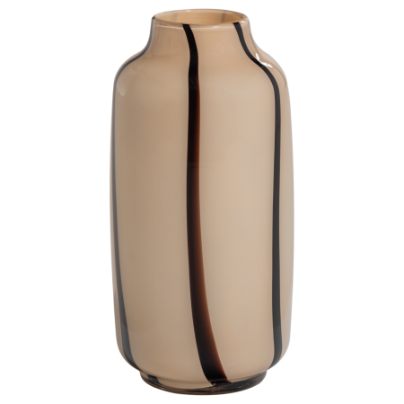 Obiecte Decorative - Vaza decorativa Selena, sticla, bej, 35 x 18 x 18 cm, WOOOD 377479-N