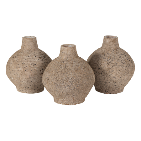 Vaza decorativa Sive, argila, nisipiu, 25 x 22 x 22 cm, WOOOD 377851-Z [5]