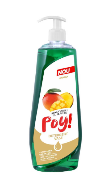 Detergent de Vase cu Pompita Poy, Parfum de Mango, 750ml [1]