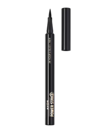 Cosmentice&Ingrijire Personala - Creion de ochi lichid ultra-rezistent Power Stay, Blackest Black, Avon 1.2 ml