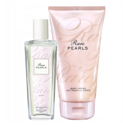 SETURI CADOU - Set apa de parfum si lotiune de corp Avon, Rare Pearls, 75 ml