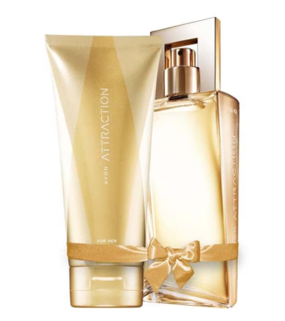 SETURI CADOU - Set Avon Attraction pentru Ea- Apa de parfum 50 ml si Lotiune de corp 150 ml