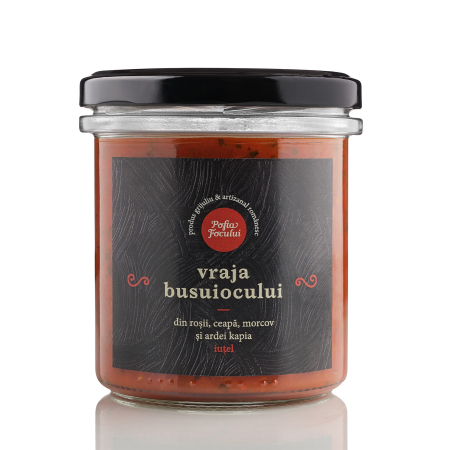 SOSURI & PASTE DE TOMATE - Sos de roșii cu ardei kapia și busuioc iuțel 300g – Cămara Ta