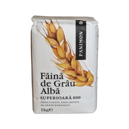 FAINA & PASTE FAINOASE - faina-de-grau-alba-superioara-000-panimon-1kg