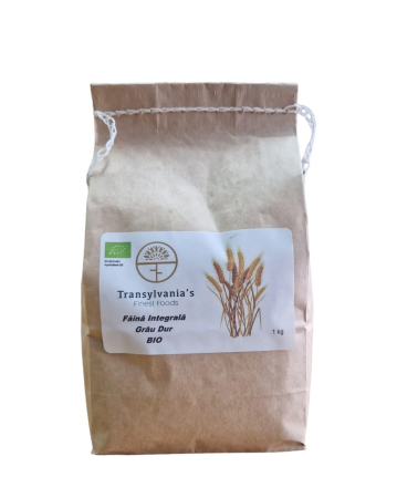 FAINA & PASTE FAINOASE - faina-integrala-din-grau-dur-bio-1kg-tff