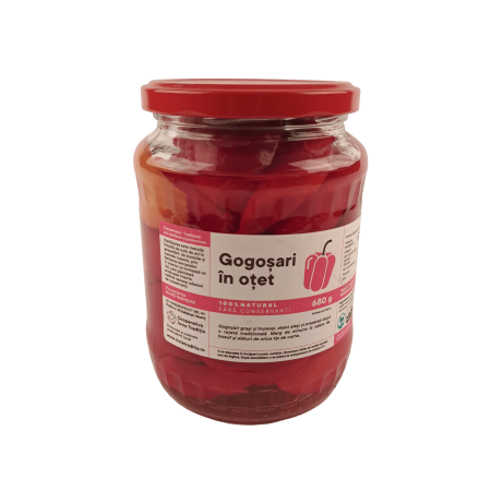 CONSERVE & MURATURI - gogosari-rosii-in-otet-680g-invie-traditia